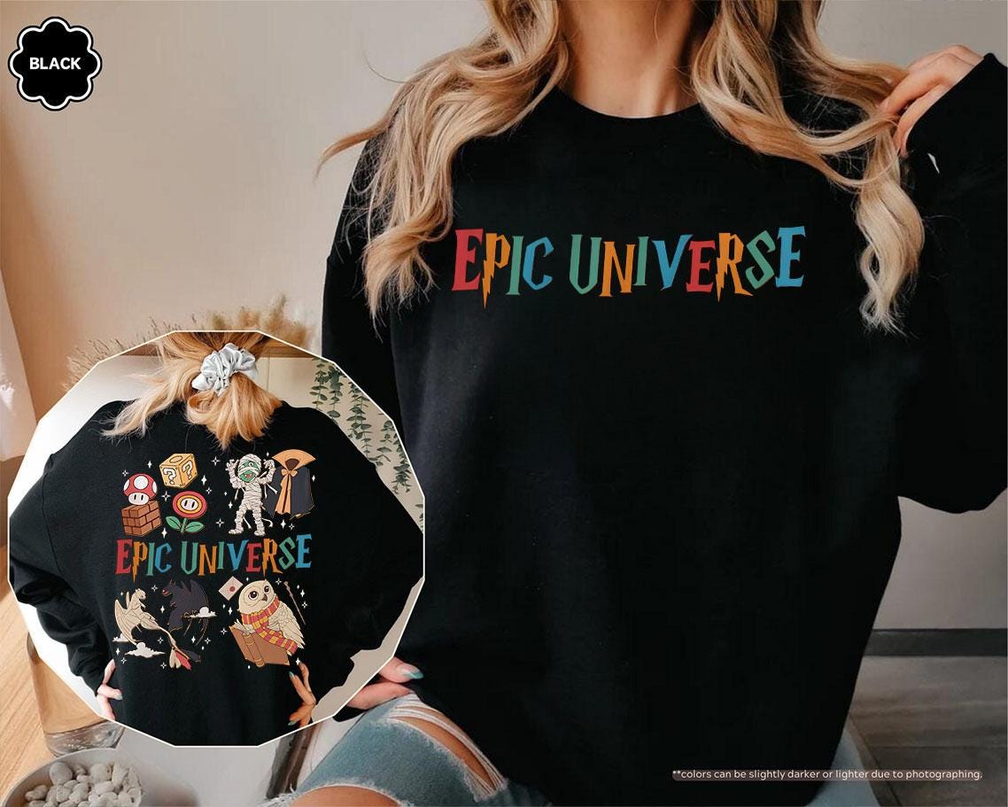 Epic Universe Hoodie, Universe Park Trip Sweatshirt, Epic Universe Matching Sweaters, Orlando Park Epic Universe Outfit, Epic Universe Trip