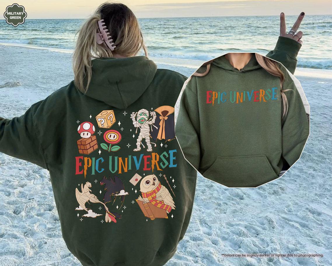 Epic Universe Hoodie, Universe Park Trip Sweatshirt, Epic Universe Matching Sweaters, Orlando Park Epic Universe Outfit, Epic Universe Trip