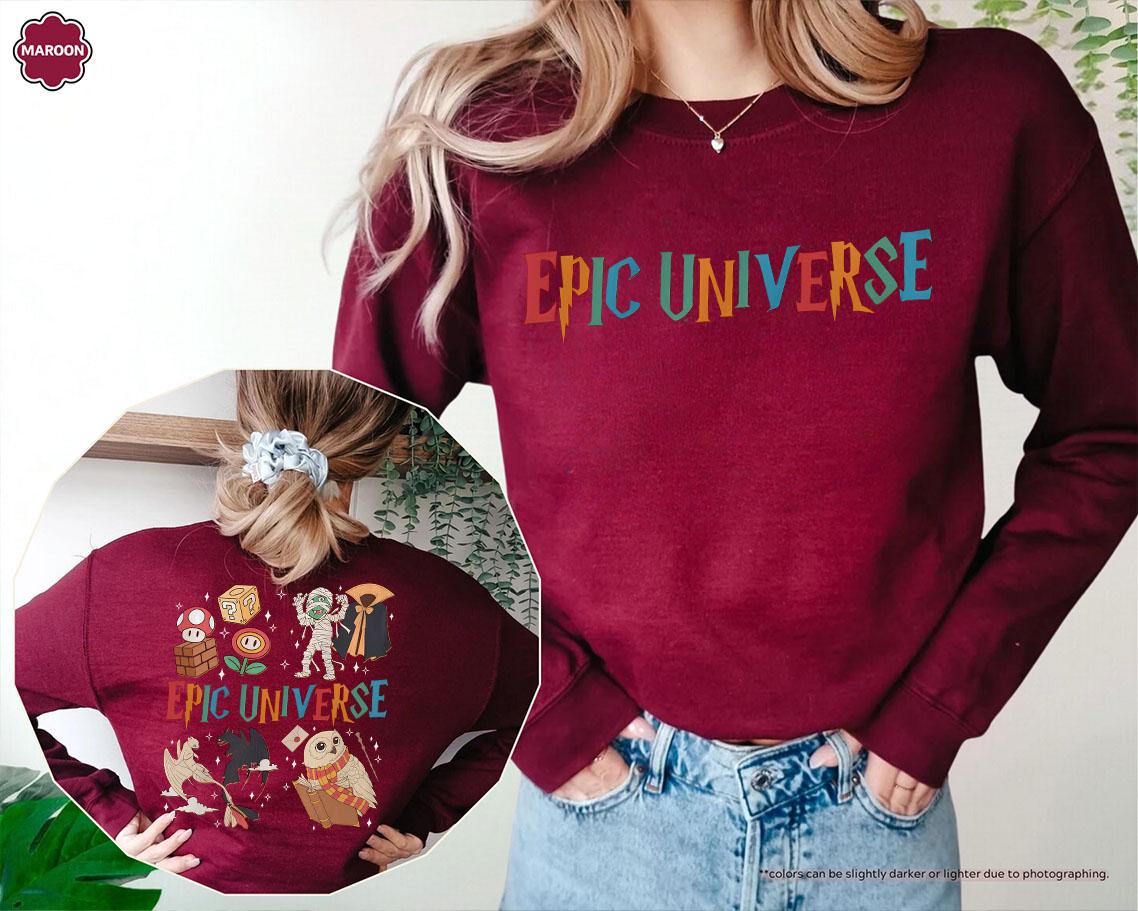 Epic Universe Hoodie, Universe Park Trip Sweatshirt, Epic Universe Matching Sweaters, Orlando Park Epic Universe Outfit, Epic Universe Trip