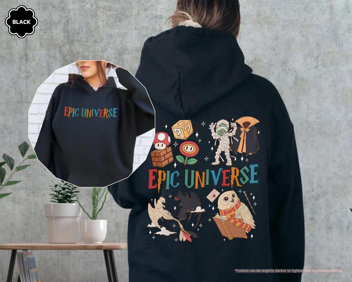 Epic Universe Hoodie, Universe Park Trip Sweatshirt, Epic Universe Matching Sweaters, Orlando Park Epic Universe Outfit, Epic Universe Trip