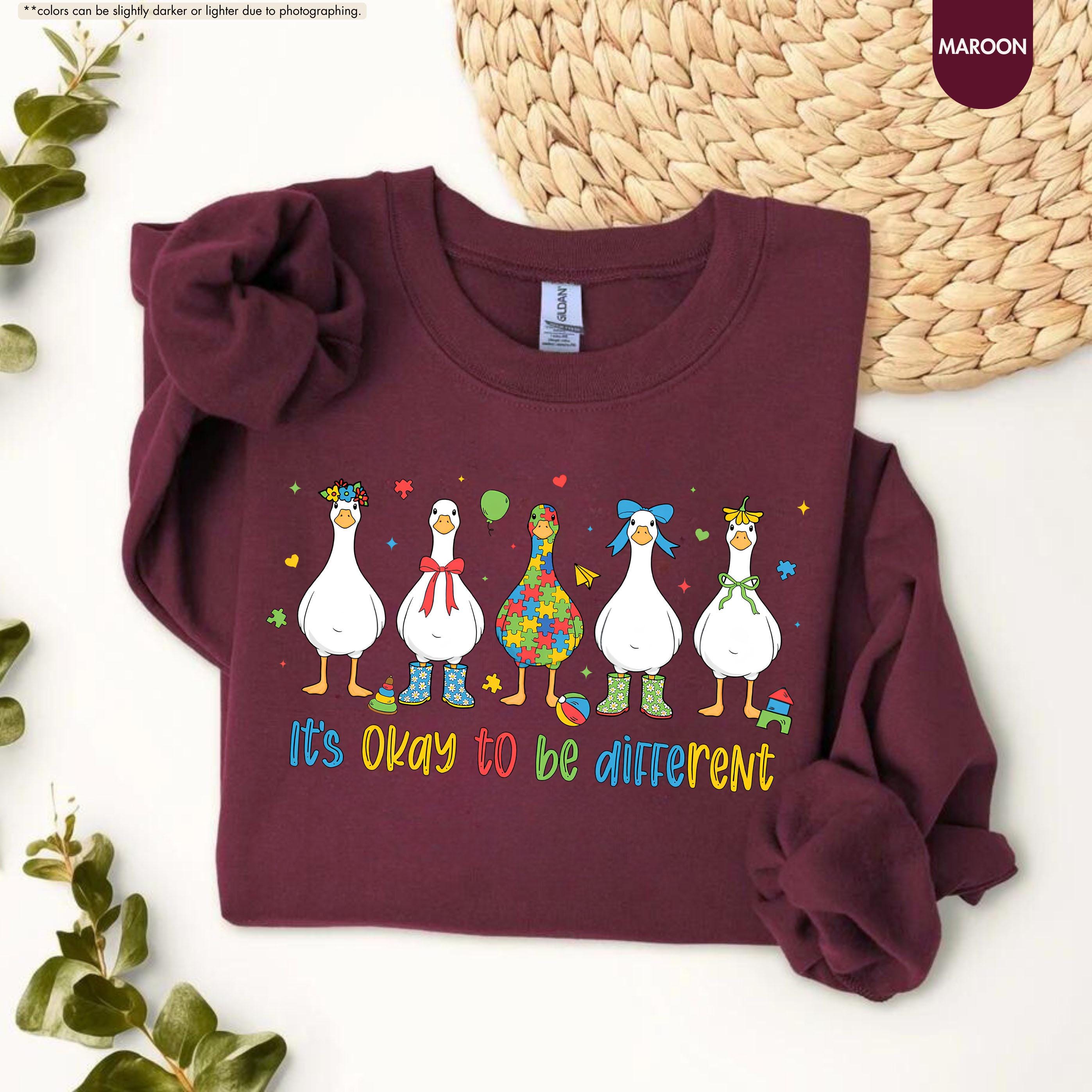 Autism Sweatshirt, It’s Ok To Be Different Sweater, Autism Mom Gift, Autism Teacher Gift, Neurodiversity Sweater, Special Education Teacher