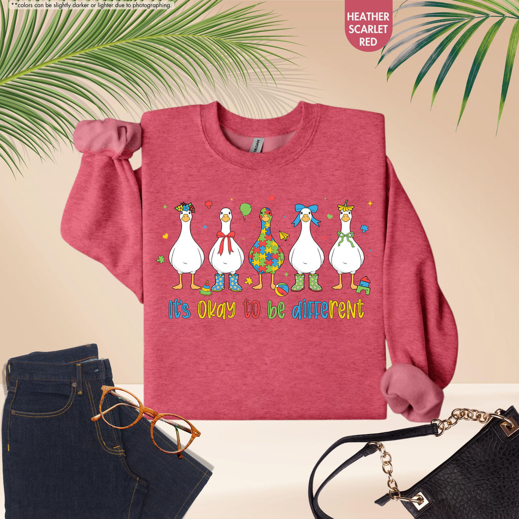 Autism Sweatshirt, It’s Ok To Be Different Sweater, Autism Mom Gift, Autism Teacher Gift, Neurodiversity Sweater, Special Education Teacher