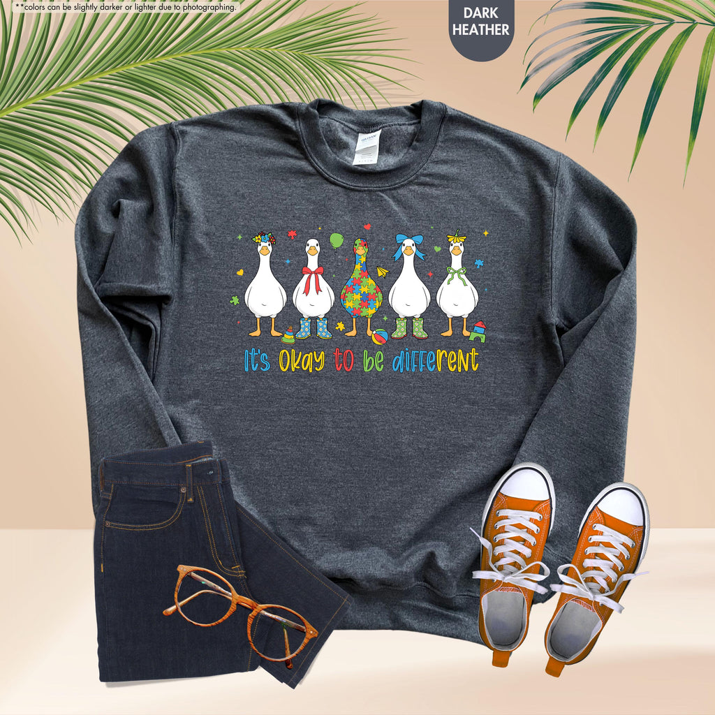 Autism Sweatshirt, It’s Ok To Be Different Sweater, Autism Mom Gift, Autism Teacher Gift, Neurodiversity Sweater, Special Education Teacher