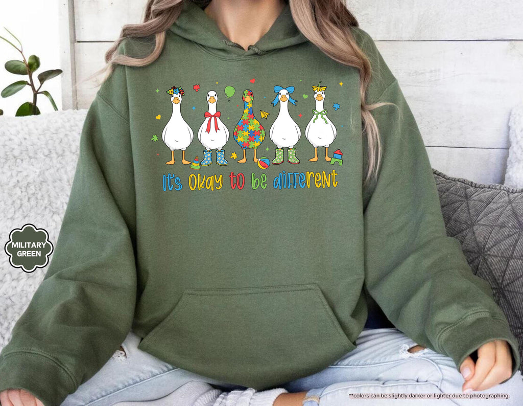 Autism Sweatshirt, It’s Ok To Be Different Sweater, Autism Mom Gift, Autism Teacher Gift, Neurodiversity Sweater, Special Education Teacher