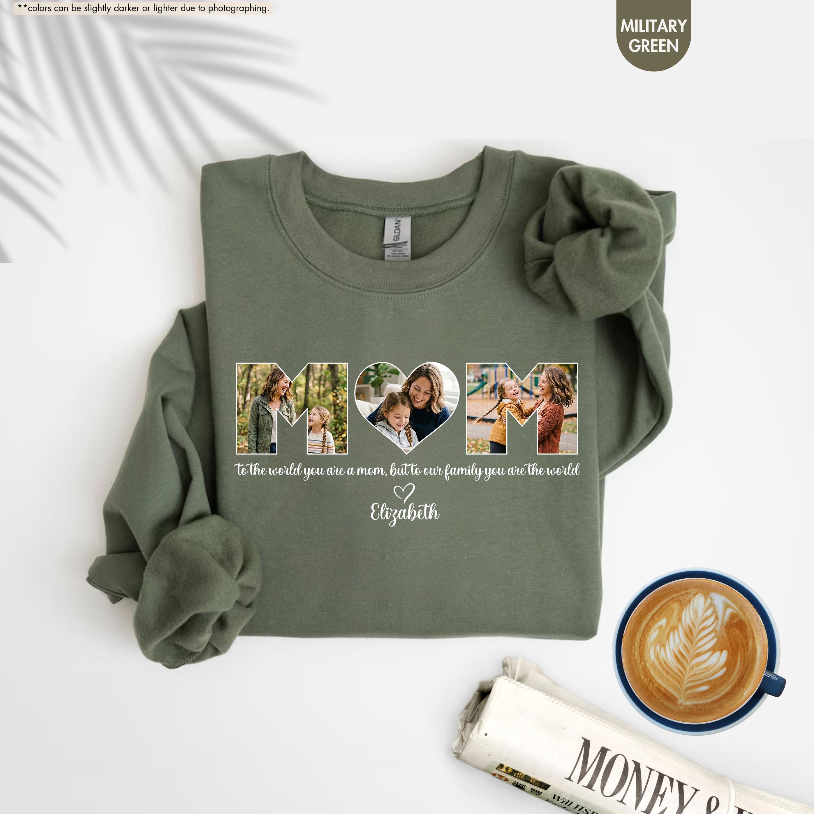 Personalized Mom Sweatshirt, Mom Sweatshirt with Kid Name, Mama Crewneck, Custom Mom Hoodie, Mothers Day Gift, Custom Mom Gift, Mom Sweater