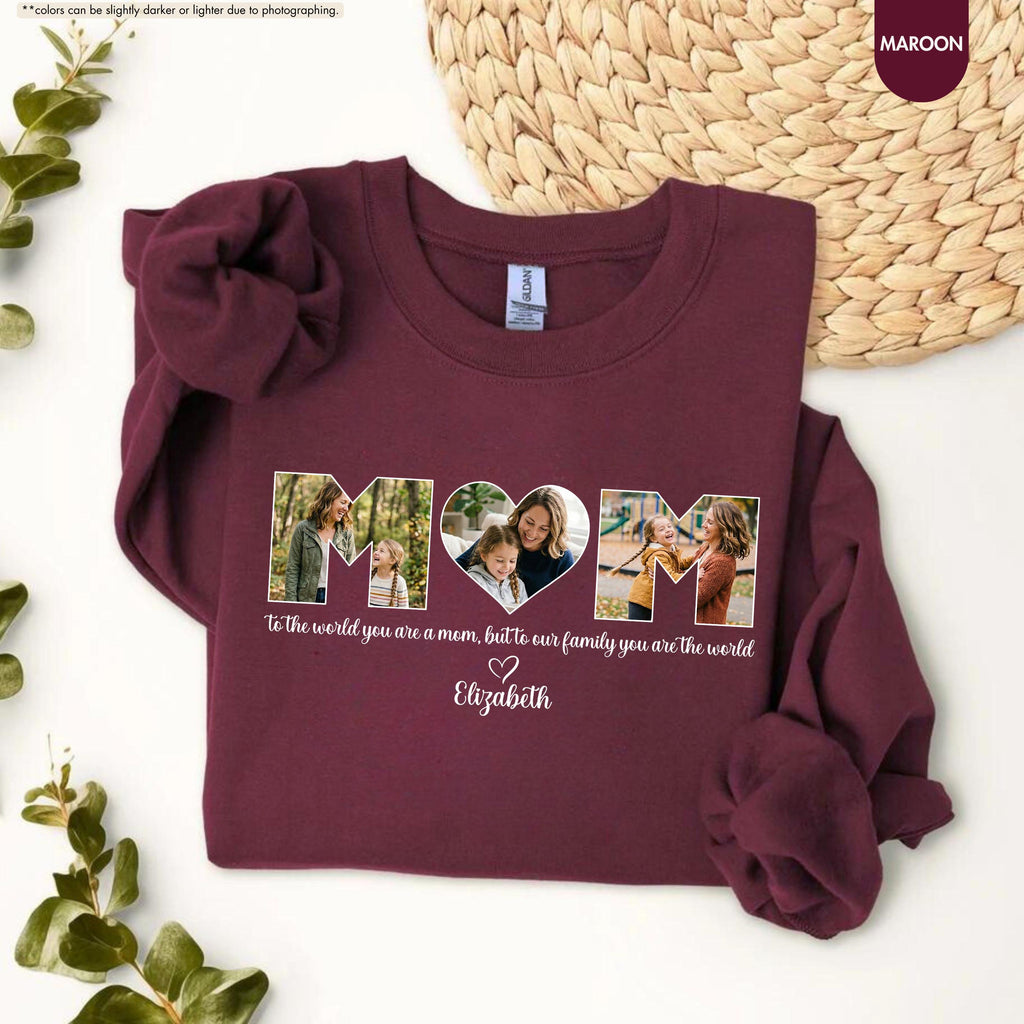 Personalized Mom Sweatshirt, Mom Sweatshirt with Kid Name, Mama Crewneck, Custom Mom Hoodie, Mothers Day Gift, Custom Mom Gift, Mom Sweater