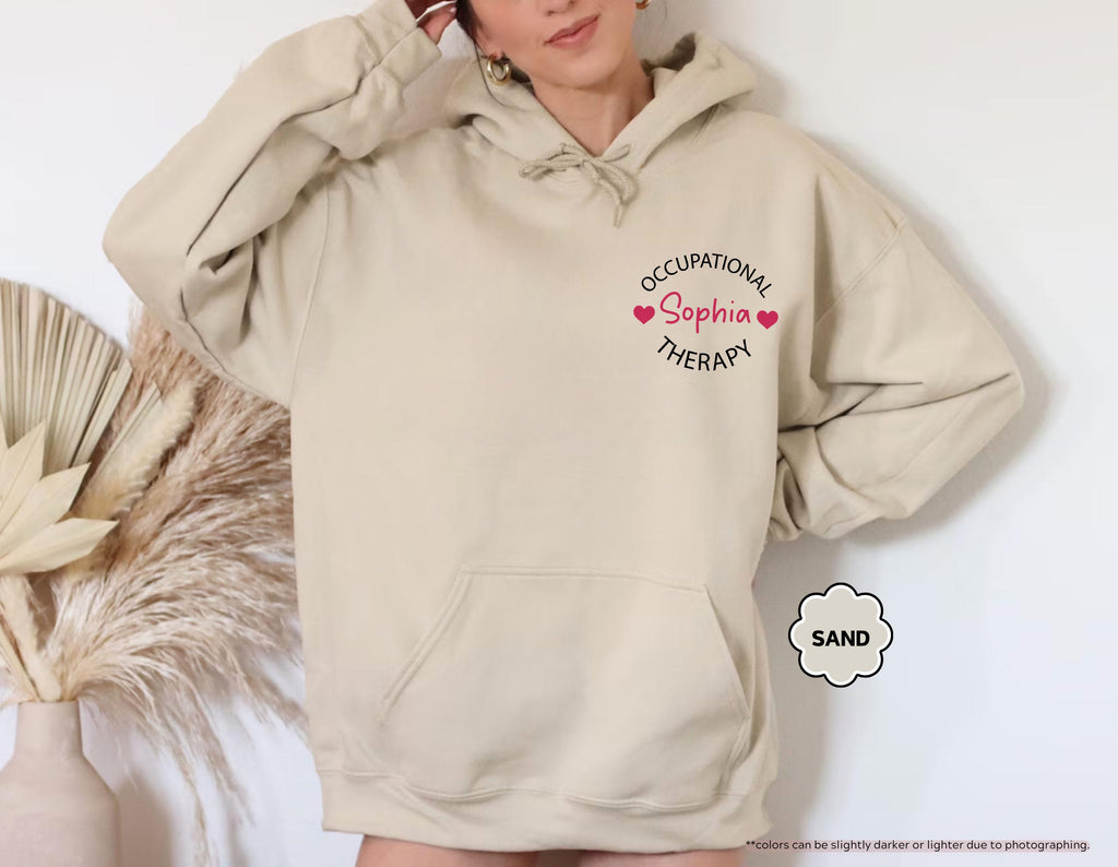 Custom Occupational Therapy Sweatshirt, Pediatric OT Hoodie with Name, Occupational Therapist Crewneck, Future OT Therapist Graduation Gift