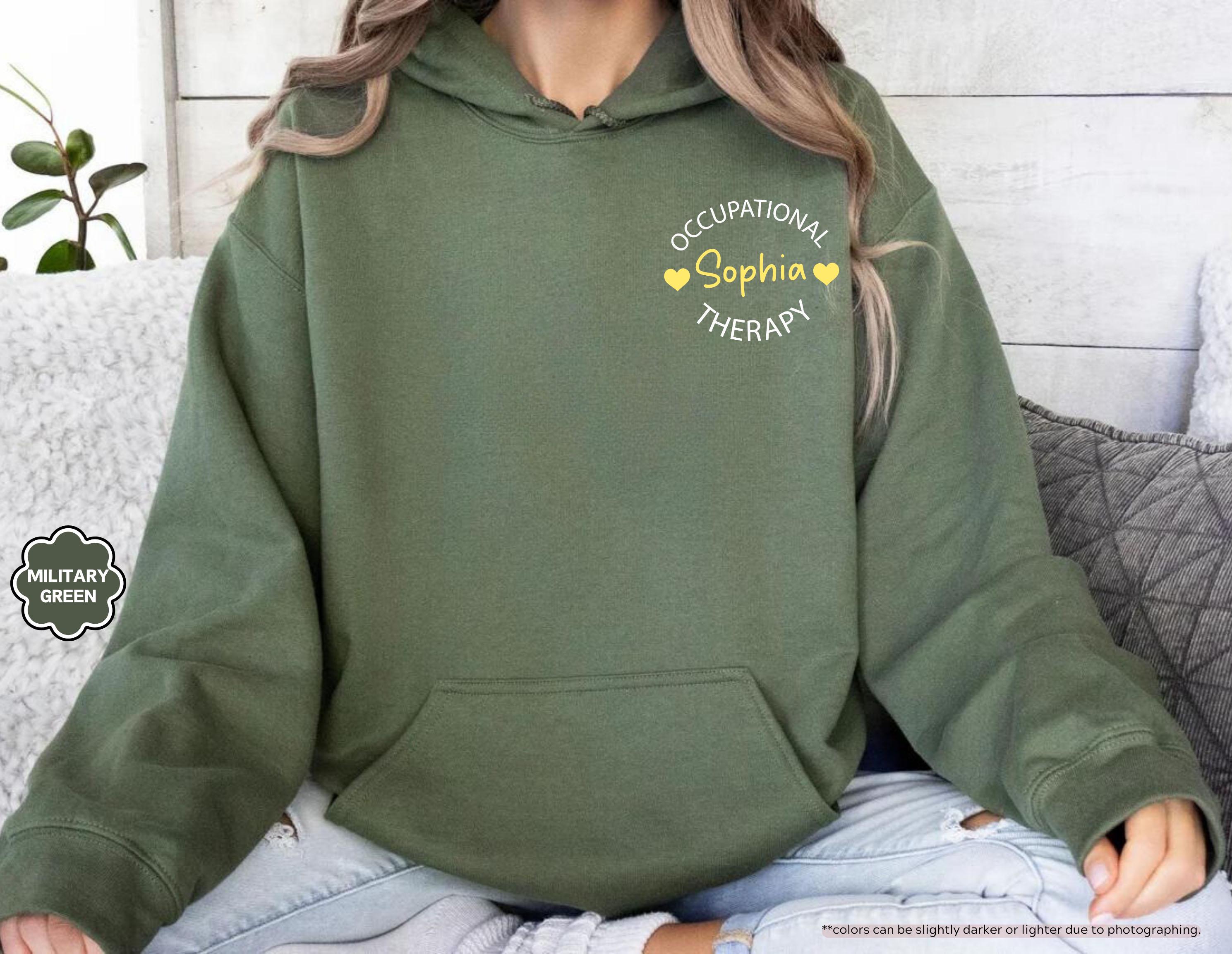 Custom Occupational Therapy Sweatshirt, Pediatric OT Hoodie with Name, Occupational Therapist Crewneck, Future OT Therapist Graduation Gift