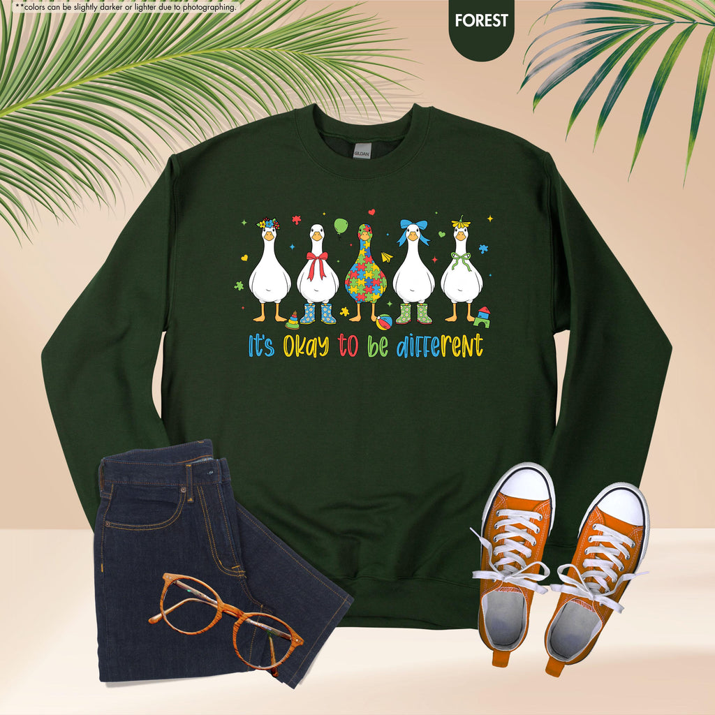 Autism Sweatshirt, It’s Ok To Be Different Sweater, Autism Mom Gift, Autism Teacher Gift, Neurodiversity Sweater, Special Education Teacher