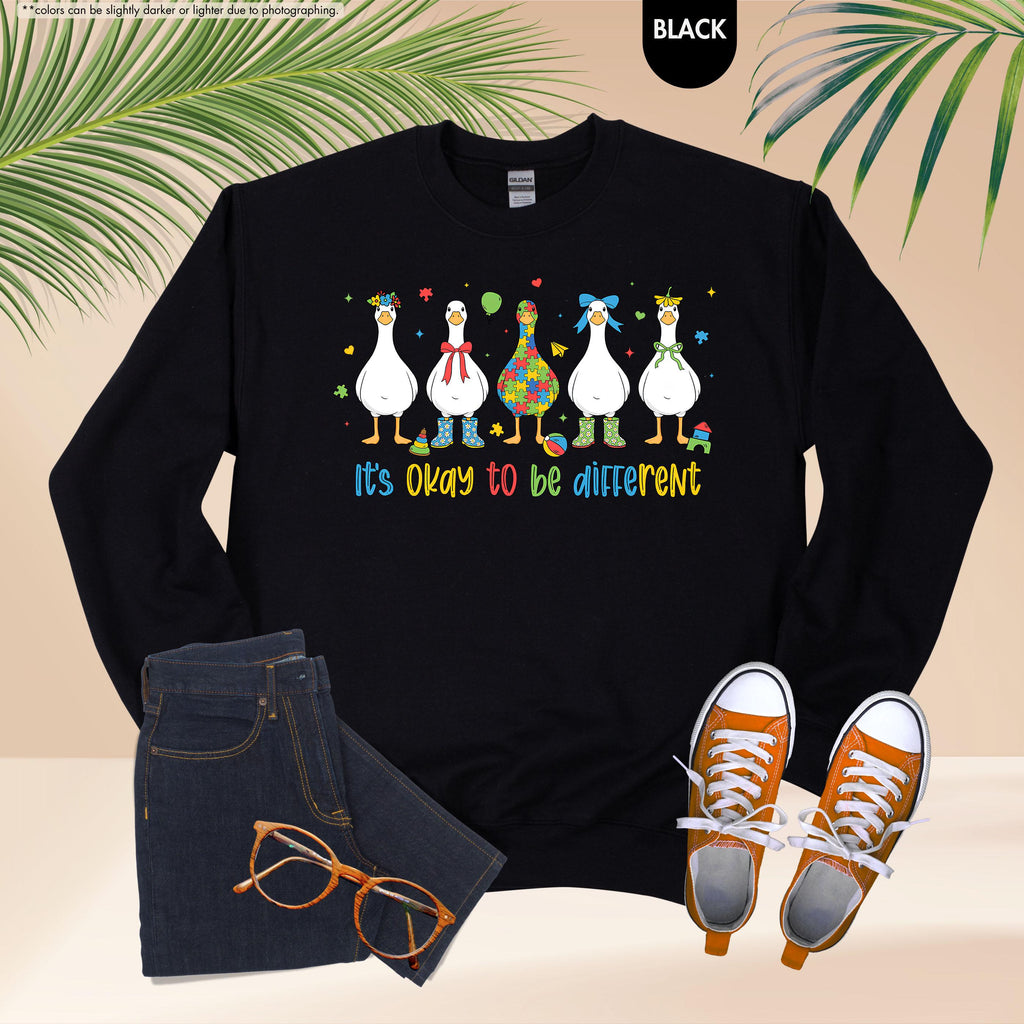 Autism Sweatshirt, It’s Ok To Be Different Sweater, Autism Mom Gift, Autism Teacher Gift, Neurodiversity Sweater, Special Education Teacher