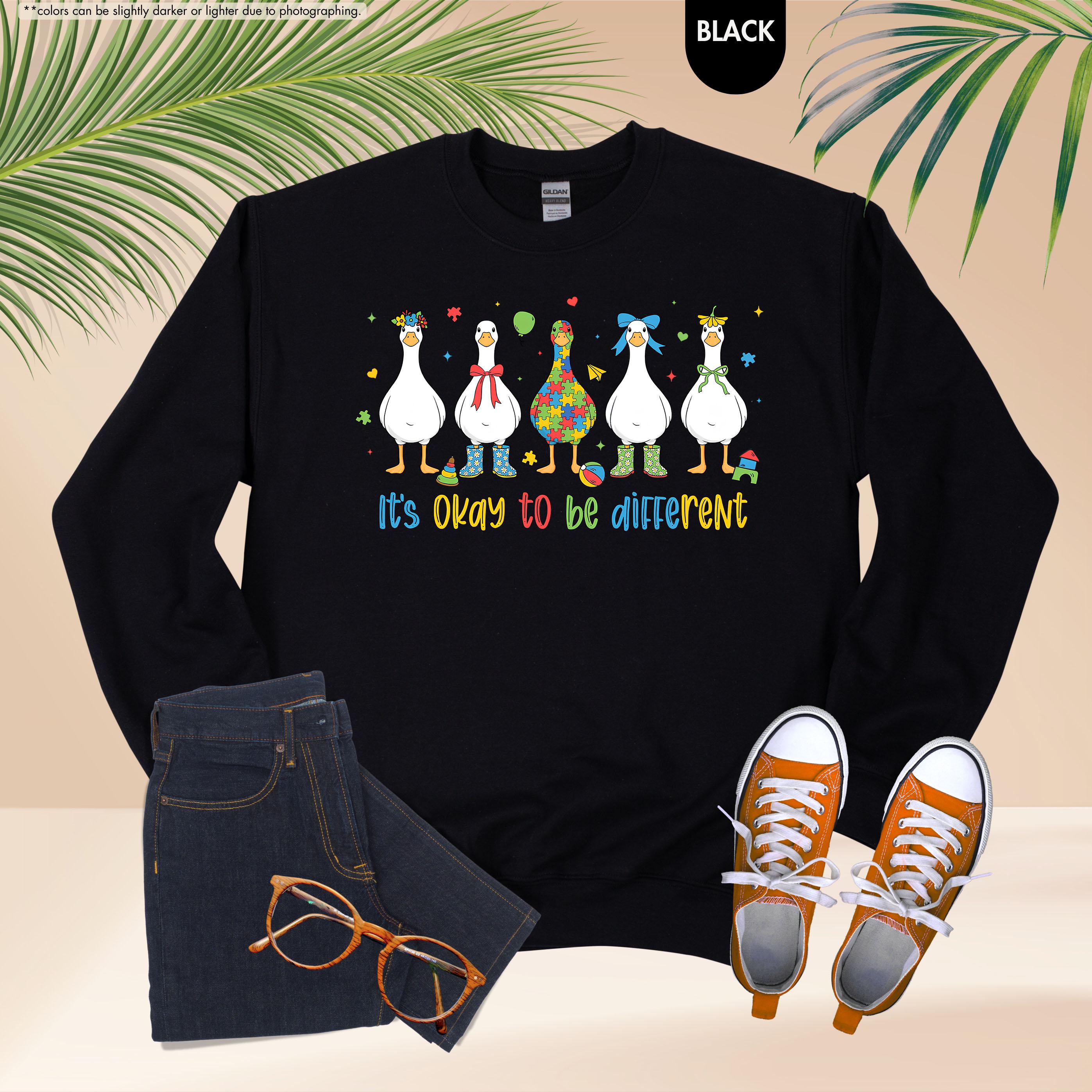 Autism Sweatshirt, It’s Ok To Be Different Sweater, Autism Mom Gift, Autism Teacher Gift, Neurodiversity Sweater, Special Education Teacher