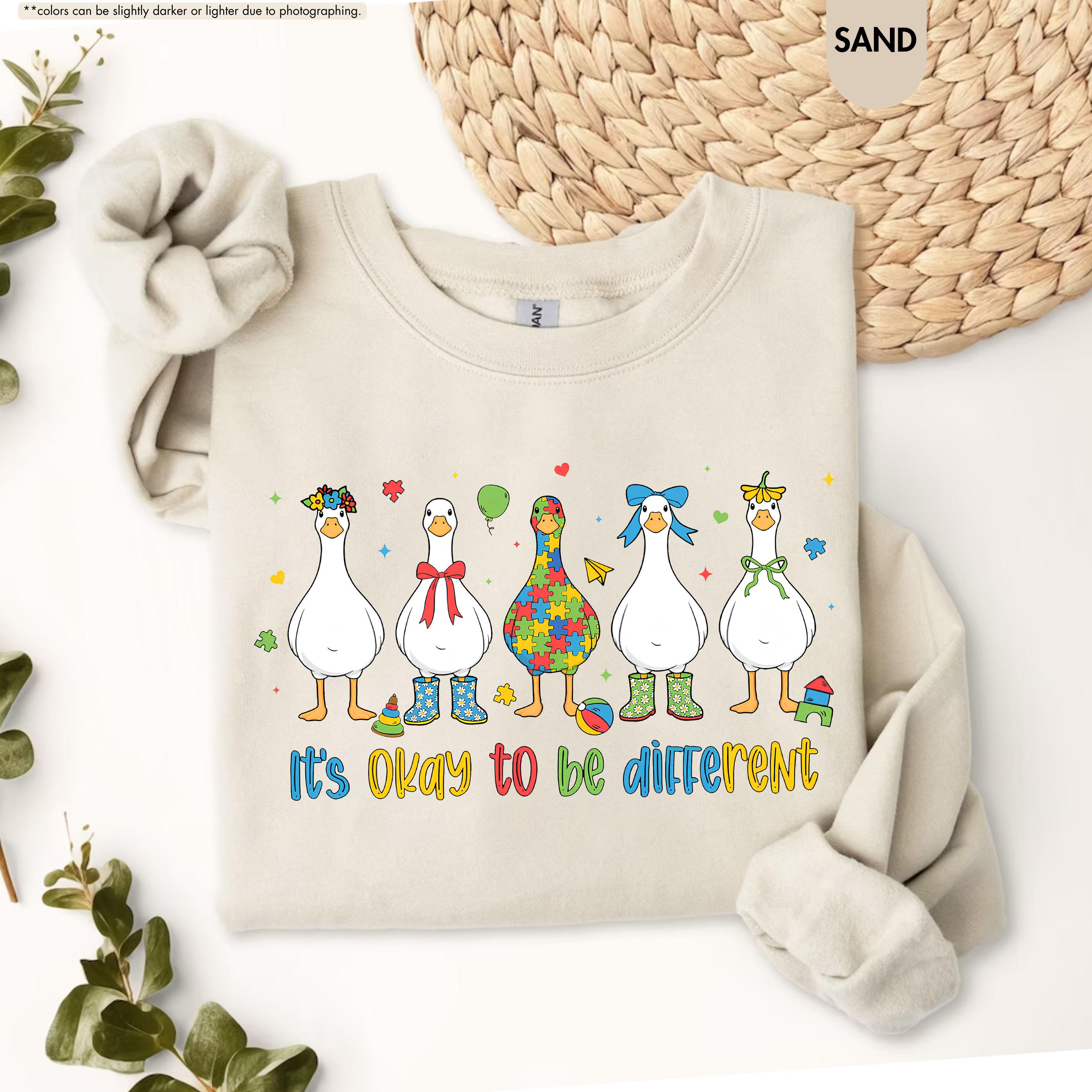 Autism Sweatshirt, It’s Ok To Be Different Sweater, Autism Mom Gift, Autism Teacher Gift, Neurodiversity Sweater, Special Education Teacher