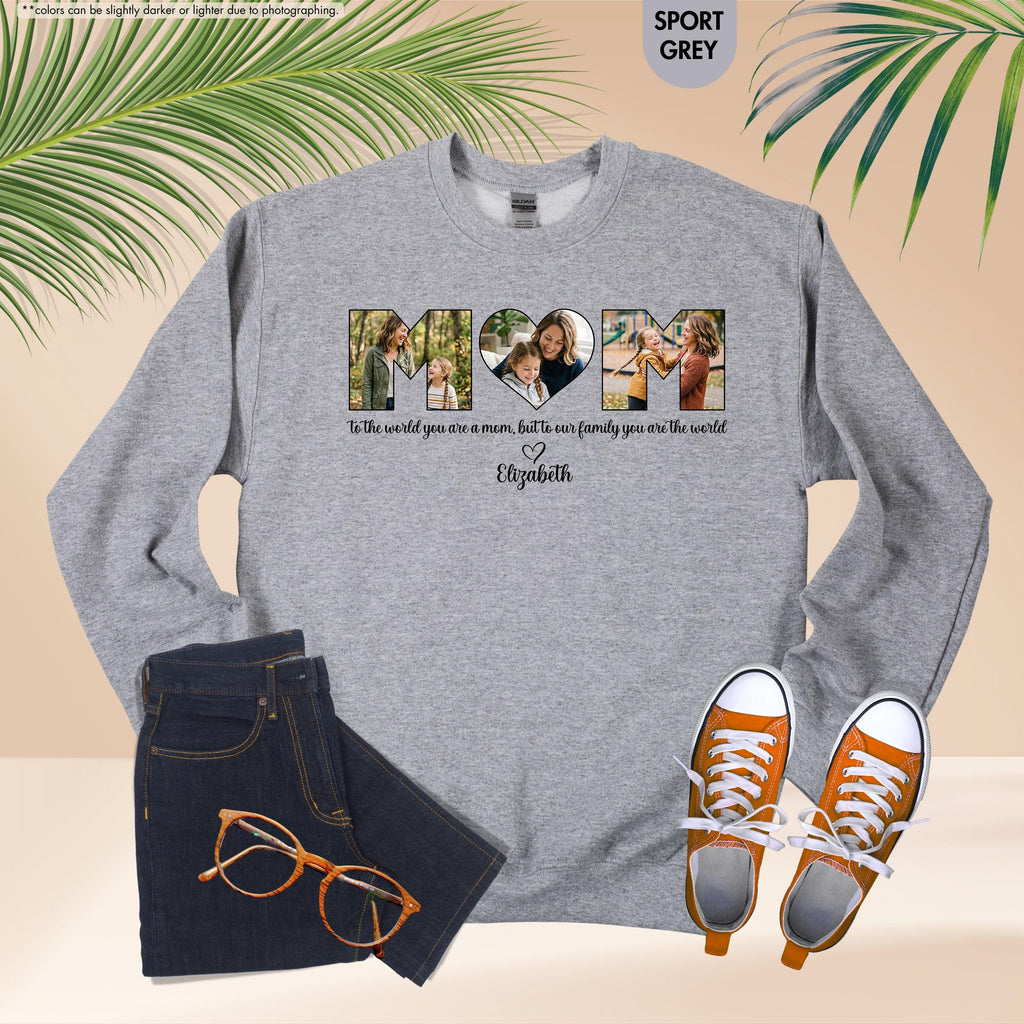 Personalized Mom Sweatshirt, Mom Sweatshirt with Kid Name, Mama Crewneck, Custom Mom Hoodie, Mothers Day Gift, Custom Mom Gift, Mom Sweater