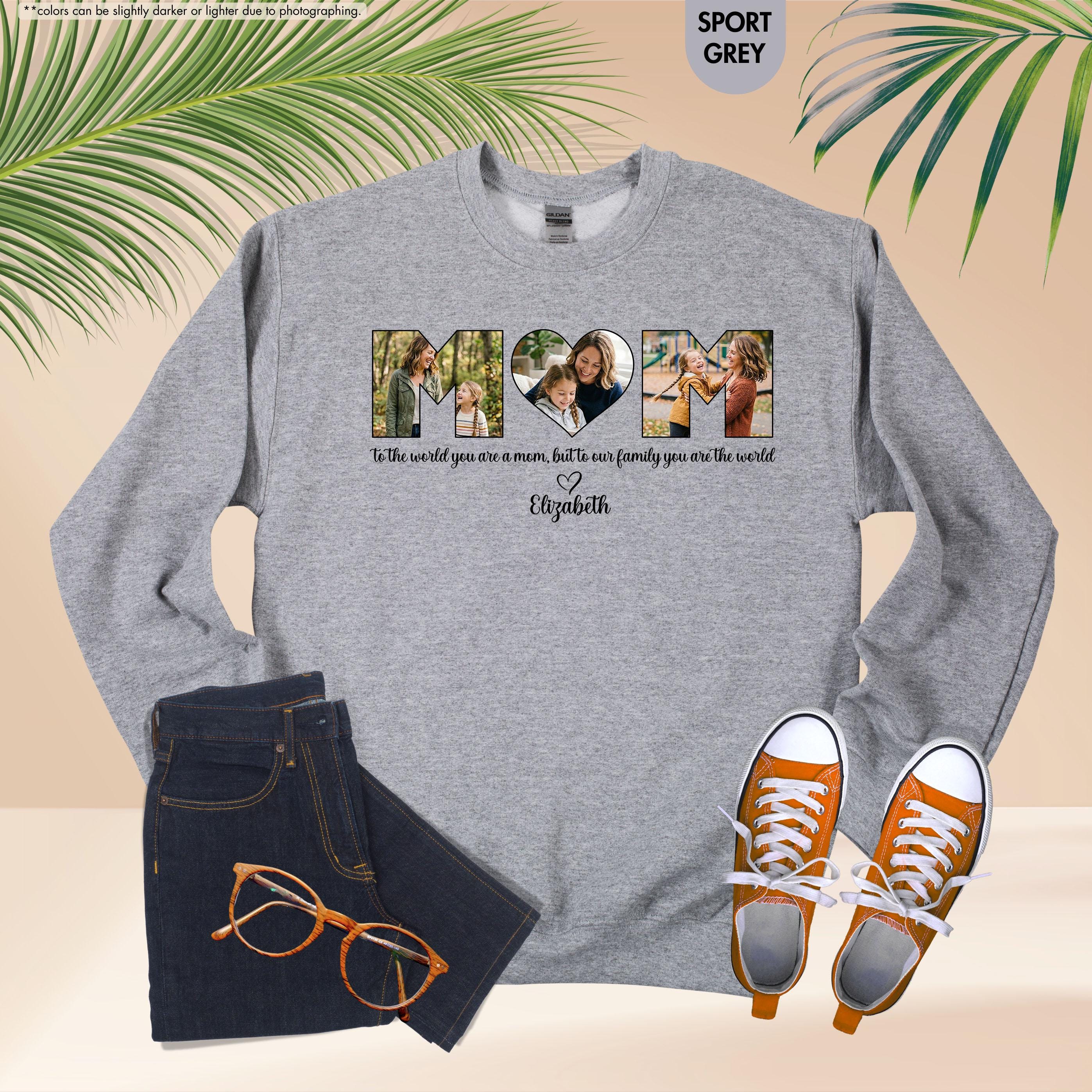 Personalized Mom Sweatshirt, Mom Sweatshirt with Kid Name, Mama Crewneck, Custom Mom Hoodie, Mothers Day Gift, Custom Mom Gift, Mom Sweater