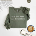 Did You Read The Directions Sweatshirt, Sarcastic Teacher Saying Hoodie, Back to School Crewneck, Teacher Humor Hoodie, Funny Teacher Gift
