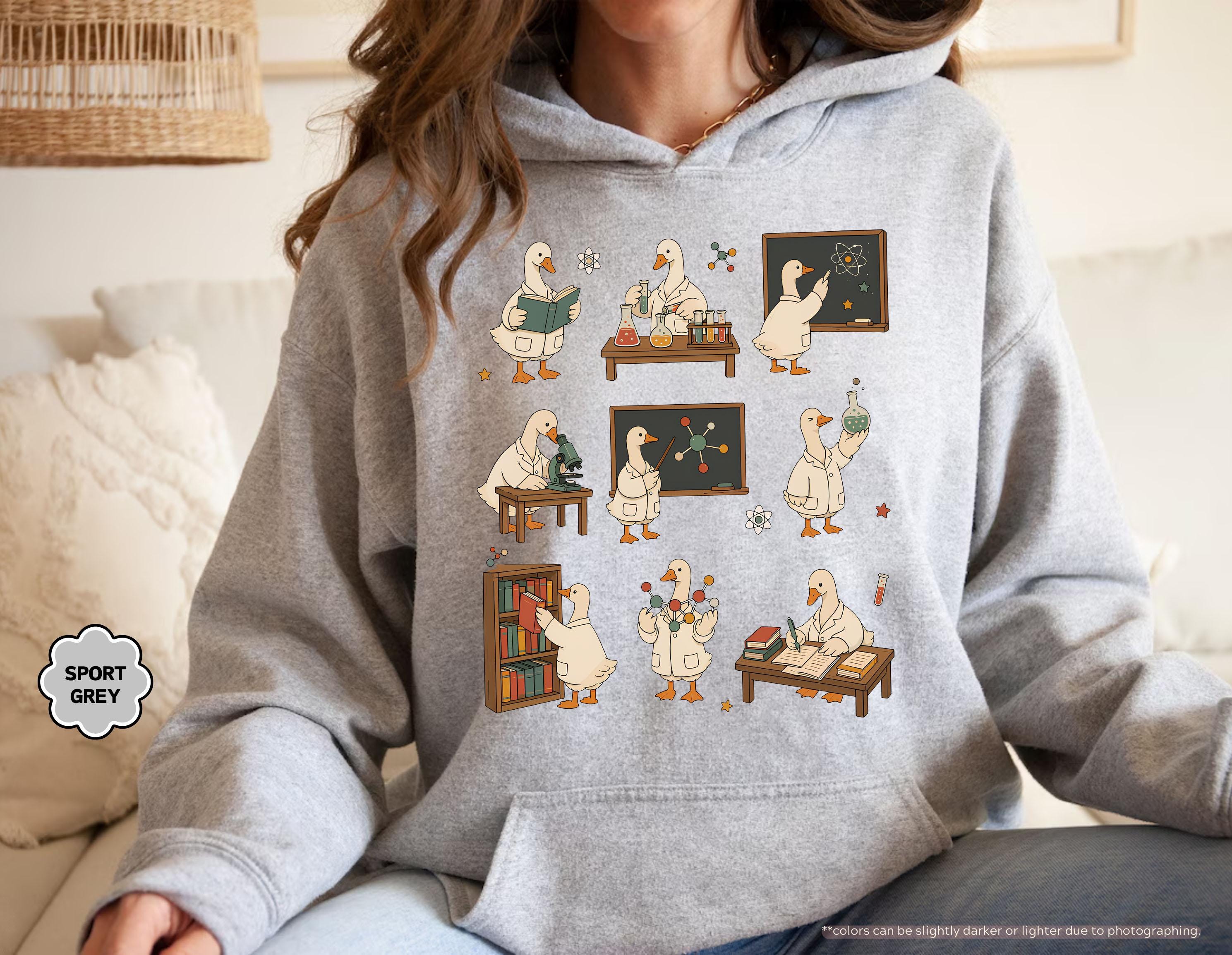 Funny Science Teacher Sweatshirt, Funny Chemistry Teacher Hoodie, Back To School Teacher Crewneck, STEM Teacher Hoodie, Silly Goose Teacher