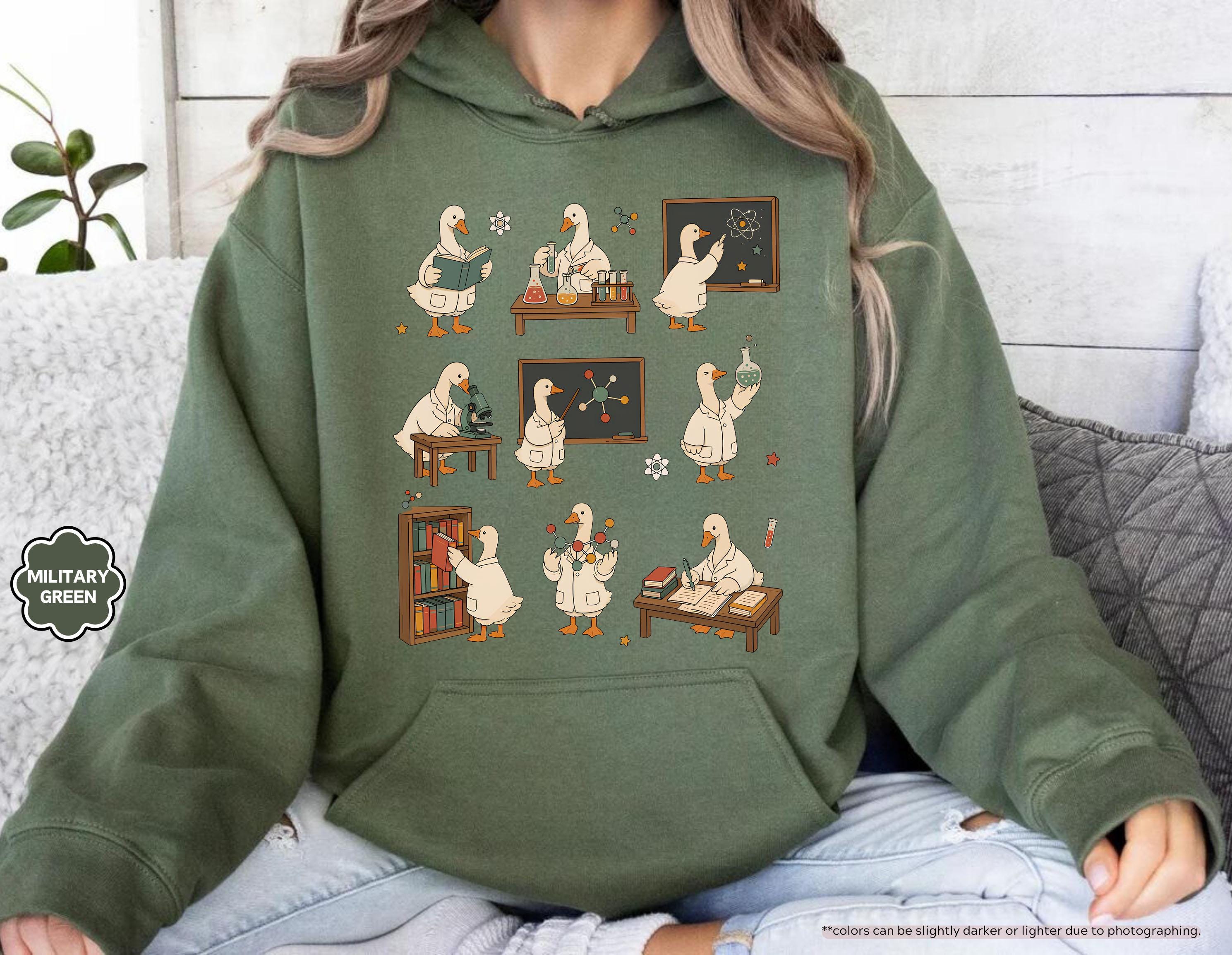 Funny Science Teacher Sweatshirt, Funny Chemistry Teacher Hoodie, Back To School Teacher Crewneck, STEM Teacher Hoodie, Silly Goose Teacher