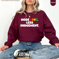 Pride Month Sweatshirt, More Love Less Judgement Hoodie, LGBTQ Rainbow Crewneck, Gay Pride Hoodie, Inclusion Matters Sweatshirt, Queer Gift