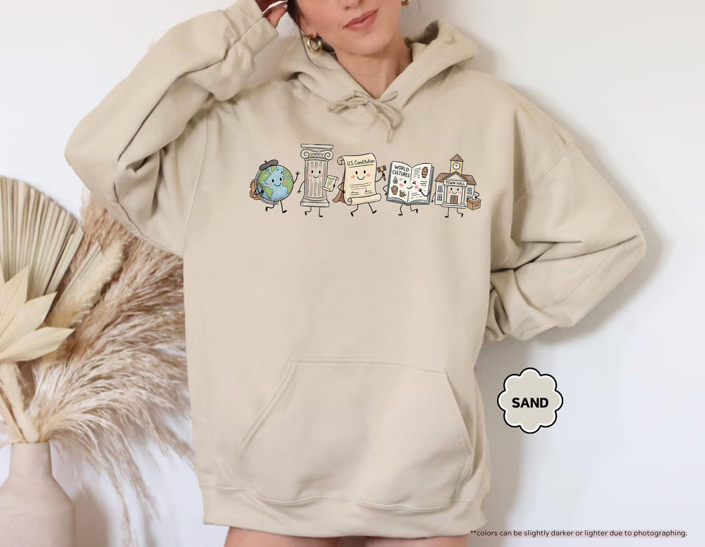 Social Studies Teacher Sweatshirt, History Teacher Hoodie, Back to School Teacher Crewneck, History Class Sweatshirt, Geography Teacher Gift