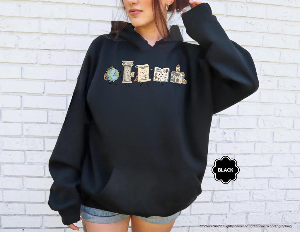 Social Studies Teacher Sweatshirt, History Teacher Hoodie, Back to School Teacher Crewneck, History Class Sweatshirt, Geography Teacher Gift